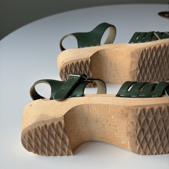 Swedish Hasbeens Clog Open Toe Sandals - Picture 4 of 4